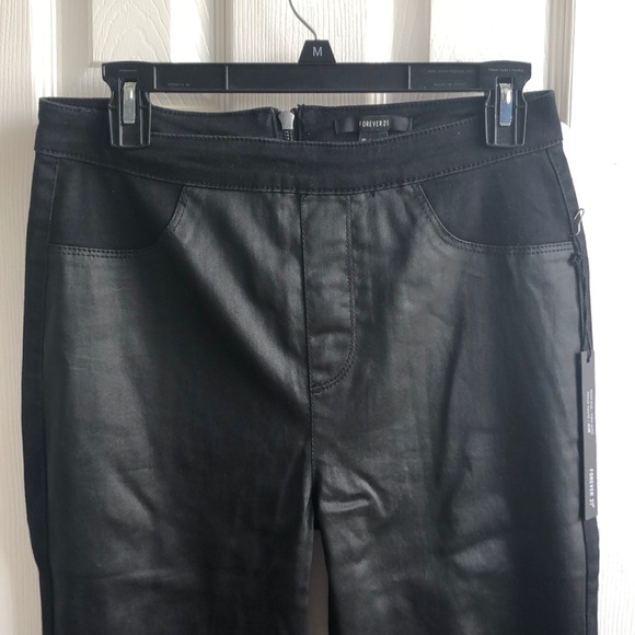 Forever 21 leather front pants - Picture 2 of 5